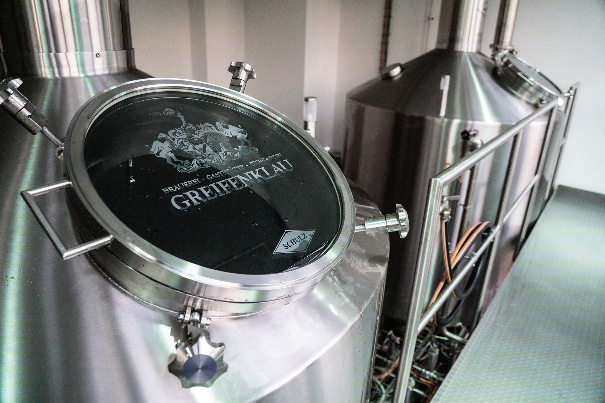 Braukessel der Brauerei Greifenklau